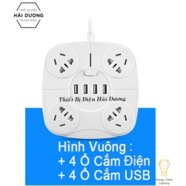 Ổ Cắm Điện Thông Minh Đa Chức Năng OD-318 Dây 2m8 - USB Chuẩn Sạc An Toàn, Chống Giật, Giá 49.000đ