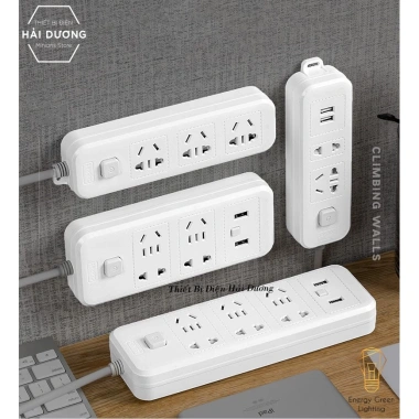 Ổ Cắm Điện Thông Minh Đa Chức Năng OD-318 Dây 2m8 - USB Chuẩn Sạc An Toàn, Chống Giật, Giá 49.000đ