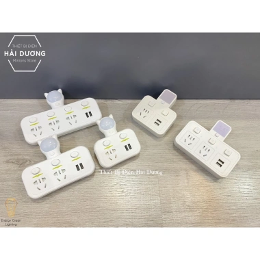 Ổ Cắm Điện Thông Minh OD-326 Đèn Chuyển Đổi, USB Sạc An Toàn Chống Giật 89.000₫