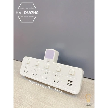 Ổ Cắm Điện Thông Minh OD-326 Đèn Chuyển Đổi, USB Sạc An Toàn Chống Giật 89.000₫