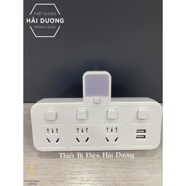 Ổ Cắm Điện Thông Minh OD-326 Đèn Chuyển Đổi, USB Sạc An Toàn Chống Giật 89.000₫