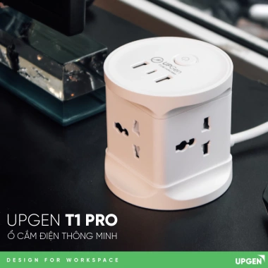 Ô cắm điện UPGEN T1 PRO 2 USB và TypeC, 2.500W, dây 2.5m - Giá chỉ 310.000₫ 6 Ô cắm điện UPGEN T1 PRO 2 USB và TypeC, 2.500W, dây 2.5m - Giá chỉ 310.000₫ 6