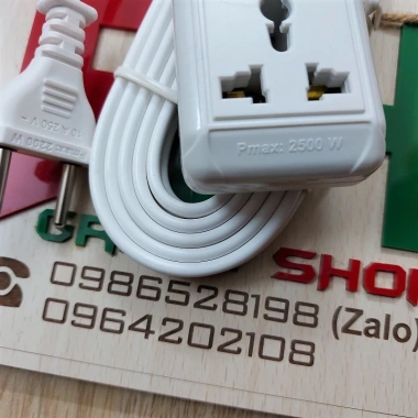 Ổ cắm du lịch 2 cổng 2-3m dài, tiện cắm sạc, giá chỉ 39.900đ giảm mạnh 8