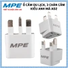 Ổ cắm du lịch 3 chân kiểu Anh AD2 MPE - Giá chỉ 26.868₫, tiết kiệm và an toàn