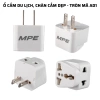 Ổ cắm du lịch AD1 tròn chân cắm dẹp, chuyển 2 chân sang 3 chân MPE - Giá 23.000₫ 2