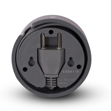Ổ Cắm Du Lịch COMET CES9.111 Dây Quay 1m - 2 USB + 3/2 Chấu, Giá 125k