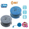 Ổ Cắm Du Lịch COMET CES9.111 Dây Quay Tròn 1m 2 USB, 3 Chấu, 2 Chấu, Giá 114.782₫