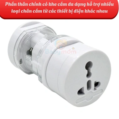 Ổ cắm du lịch đa chuẩn - Bộ đổi nguồn quốc tế, 4 băng tần, giá chỉ 109.000 VND