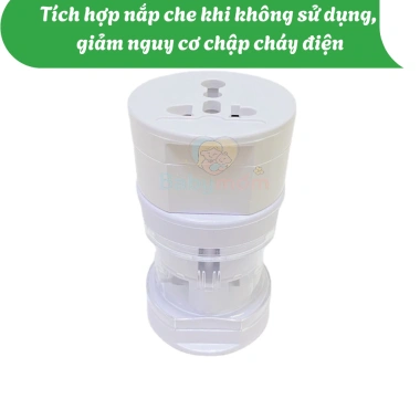 Ổ cắm du lịch đa chuẩn - Bộ đổi nguồn quốc tế, 4 băng tần, giá chỉ 109.000 VND