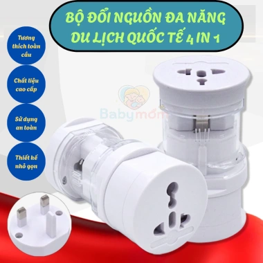 Ổ cắm du lịch đa chuẩn - Bộ đổi nguồn quốc tế, 4 băng tần, giá chỉ 109.000 VND 10 Ổ cắm du lịch đa chuẩn - Bộ đổi nguồn quốc tế, 4 băng tần, giá chỉ 109.000 VND 10