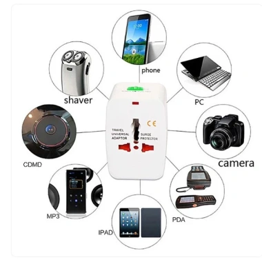 Ổ cắm du lịch đa năng 1.200W Universal Travel Adapter – An toàn, giá 69.000₫