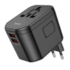 Ổ cắm du lịch đa năng Hoco AC15 sạc nhanh 20W - 2 USB, 8A/230V & 110V, 4 chân US-UK-EU-AUS, giá 225.000₫ 5