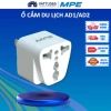Ổ Cắm Du Lịch Đa Năng MPE 2 Chân Dẹt 3 Chấu Vuông - Dùng 160 Quốc Gia, Bảo Hành 12 Tháng, Giá 30.600₫