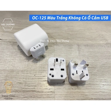 Ổ cắm du lịch đa năng tháo rời USB OC-124, giảm còn 35k, hỗ trợ 4 chuẩn quốc tế