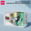 Ổ Cắm Du Lịch Deli Đa Năng, Chuyển Đổi 3 Phích Quốc Tế, Sạc Nhanh 20W Type C USB 160.000₫ 3