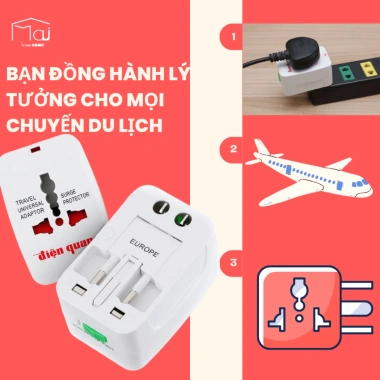 Ổ cắm du lịch Điện Quang – Đa chuẩn, bảo vệ quá tải, sạc nhanh, giá chỉ 85.500₫ 4 Ổ cắm du lịch Điện Quang – Đa chuẩn, bảo vệ quá tải, sạc nhanh, giá chỉ 85.500₫ 4