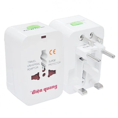 Ổ Cắm Du Lịch Điện Quang ĐQ ESK TV01 - An toàn, Tiết kiệm, Giá 38.990đ