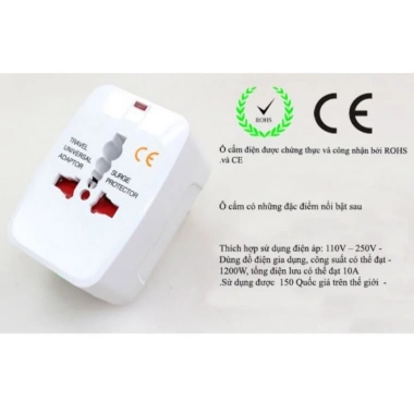 Ổ Cắm Du Lịch Điện Quang ĐQ ESK TV01 Chính Hãng - Thông Minh, Chân Đa, Giá 83.000