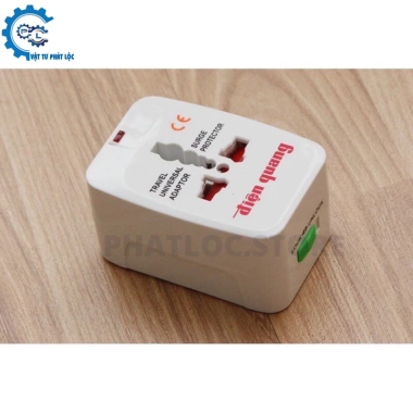 Ổ cắm du lịch Điện Quang ĐQ ESK TV01 - Lỗ cắm chuẩn quốc tế, mọi chân cắm, thiết kế nhỏ gọn, giảm giá 40.000 VND 4