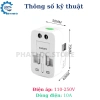Ổ cắm du lịch Điện Quang ĐQ ESK TV01 - Lỗ cắm chuẩn quốc tế, mọi chân cắm, thiết kế nhỏ gọn, giảm giá 40.000 VND 5