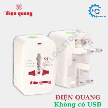 Ổ cắm du lịch Điện Quang ĐQ ESK TV01 - Lỗ cắm chuẩn quốc tế, mọi chân cắm, thiết kế nhỏ gọn, giảm giá 40.000 VND 9