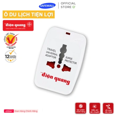 Ổ cắm du lịch Điện Quang ESK TV01 - An toàn, nhỏ gọn, tiện lợi, bảo hành 12 tháng, giá chỉ 92.504₫ 4