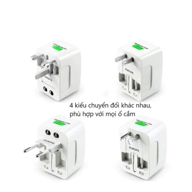Ổ cắm du lịch ĐQ ESK TV01 - Lỗ cắm chuẩn quốc tế, nhỏ gọn, dễ mang theo, 27.000₫ 5