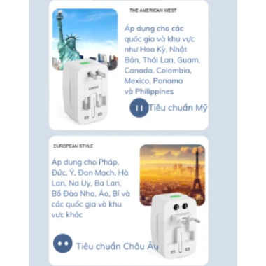 Ổ cắm du lịch ĐQ ESK TV01 – Lỗ cắm chuẩn quốc tế, thiết kế nhỏ gọn, dễ mang theo 3 Ổ cắm du lịch ĐQ ESK TV01 – Lỗ cắm chuẩn quốc tế, thiết kế nhỏ gọn, dễ mang theo 3