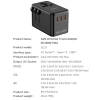Ổ Cắm Du Lịch GaN MeeGoo Sạc Nhanh 35W 45W 67W 100W 140W, Đa Năng Chân Cắm Chuyển Đổi Dòng Điện 9