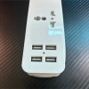 Ổ cắm du lịch kéo dài 1.5m quấn gọn, bảo vệ trẻ em, đa năng 2 ổ và 4 USB - Giá chỉ 161k 6
