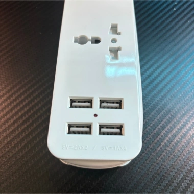 Ổ cắm du lịch kéo dài 1.5m quấn gọn, bảo vệ trẻ em, đa năng 2 ổ và 4 USB - Giá chỉ 161k 6