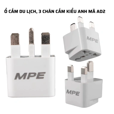 Ổ cắm du lịch MPE 2 chấu AD1 + 3 chấu AD2 - Nhỏ gọn, chuyển đổi phích cắm, giá 23.800₫ 3