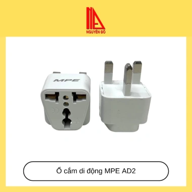 Ổ cắm du lịch MPE AD2 - PC chống cháy, nhỏ gọn, tiện dụng, chỉ 36.200₫