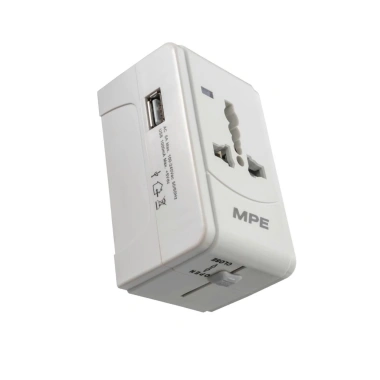 Ổ cắm du lịch MPE tiêu chuẩn Châu Âu tích hợp USB, thiết kế nhỏ gọn, Chính hãng 2