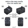 Ổ cắm du lịch UCHUU đa năng, cốc sạc nhiều thiết bị, chuyển phích cắm toàn cầu, tiện lợi cho chuyến đi 4