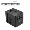 Ổ cắm du lịch UCHUU đa năng, cốc sạc nhiều thiết bị, chuyển phích cắm toàn cầu, tiện lợi cho chuyến đi 10