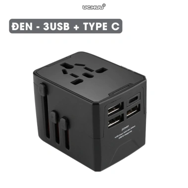 Ổ cắm du lịch UCHUU đa năng, cốc sạc nhiều thiết bị, chuyển phích cắm toàn cầu, tiện lợi cho chuyến đi 10