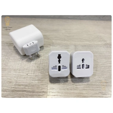 Ổ cắm Energy Green Lighting du lịch đa năng OC-124-125, tháo rời, có USB, bảo hành 12 tháng - Giá chỉ 50.000 VNĐ