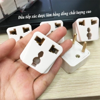 Ổ Cắm Kingler Đầu Chuyển Đổi Phích Điện 3 Chân Sang 2 Chân - Tiện Dụng An Toàn Giá 25.000 VND 5