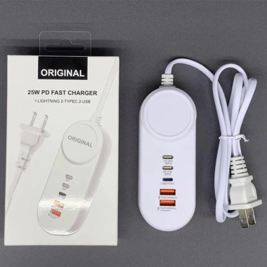 Ổ cắm mở rộng USB Fonken 5 trong 1 12W - Trạm sạc nhanh tường đa USB, giảm giá 177.855₫
