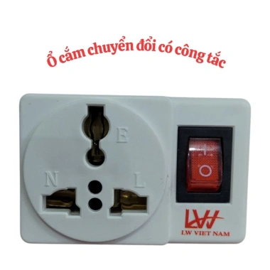 Ổ Cắm Phích Cắm Chuyển Đổi LW Việt Nam - Đèn Báo, Công Suất Lớn, Thiết Kế Hẹp