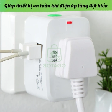 Ổ Cắm Quốc Tế Đa Năng - Tương Thích hơn 150 Quốc Gia, Chuyển Đổi Du Lịch, Giá Ưu Đãi 99.000₫