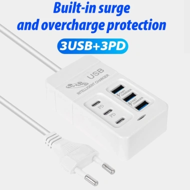 Ổ cắm sạc USB đa cổng 35W PD, phích cắm EU US, Type-C du lịch, sạc nhanh máy tính bảng & điện thoại – Giá 98.010 VND 4 Ổ cắm sạc USB đa cổng 35W PD, phích cắm EU US, Type-C du lịch, sạc nhanh máy tính bảng & điện thoại – Giá 98.010 VND 4