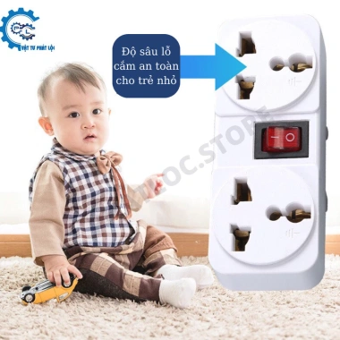 Ổ cắm SH609K chuẩn châu Âu - Chuyển đổi ổ đơn sang đôi có công tắc, giảm giá tới 32.000₫ 6 Ổ cắm SH609K chuẩn châu Âu - Chuyển đổi ổ đơn sang đôi có công tắc, giảm giá tới 32.000₫ 6
