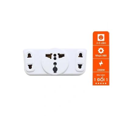 Ổ Cắm TakyHome chia 3 ô thành 2 chấu 2.000W nhựa ABS - an toàn, giá 139k 4