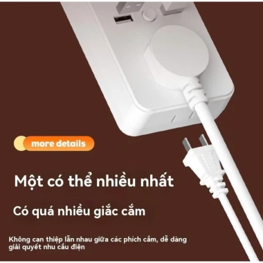 Ổ cắm thông minh đèn ngủ, điều khiển giọng nói, chuyển USB, dải nguồn, LED 79.000₫