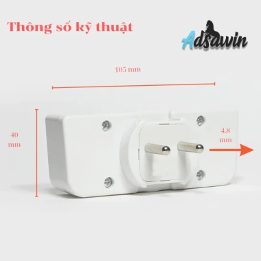 Ổ cắm TOSHINO AW3-A Made in Thailand - Chia 3 ổ, chuyển đổi 3 chấu, 2.000W, ABS chống cháy, giá 65.100₫ 2 Ổ cắm TOSHINO AW3-A Made in Thailand - Chia 3 ổ, chuyển đổi 3 chấu, 2.000W, ABS chống cháy, giá 65.100₫ 2