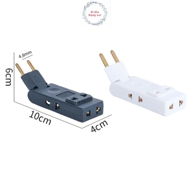 Ổ Cắm Tường 4 Trong 1 EU Dài 180°, Adapter Du Lịch Chuyển Đổi VN - 23.400₫ 6