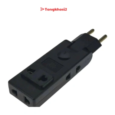 Ô cắm tường nối dài EU 180° - Adapter du lịch di động, chuyển đổi ổ cắm, chỉ 32.9k