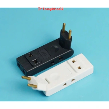 Ô cắm tường nối dài EU 180° - Adapter du lịch di động, chuyển đổi ổ cắm, chỉ 32.9k
